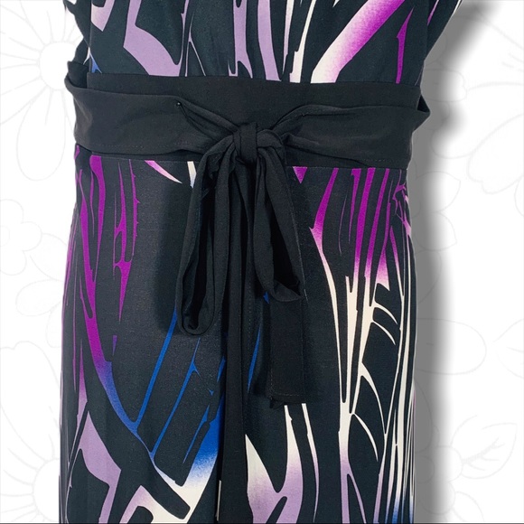 Glamour Multi Color Tiger Print Dress - Sz 16 - Picture 4 of 15